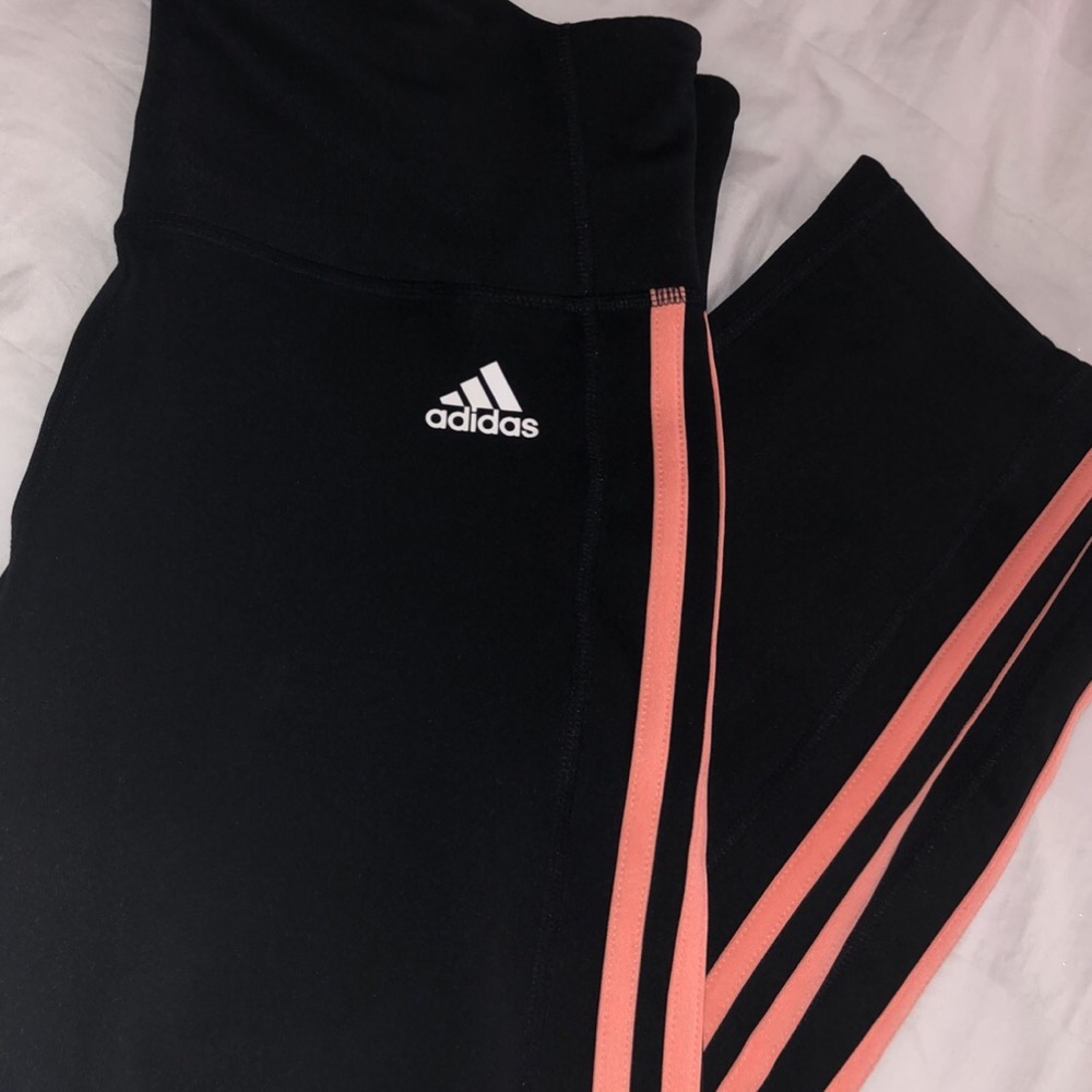 Adidas training three stripe capris